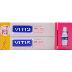 Vitis Encías Dentífrico 2x150ml + Colutorio 30ml