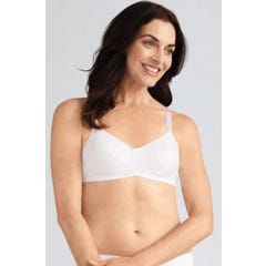 Amoena Ruth Reggiseno Senza ferretto Bianco Taglia 115A