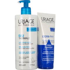Uriage Pack Thermal Water Silky Body Lotion 500 ml + Derm-Phy 200 ml