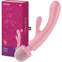 Satisfyer Triple Lover Vibrador Rosa 1ud