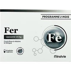 Minolvie Fer Liposome 60 Perlas