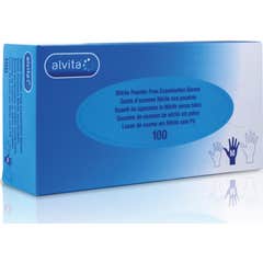 Alvita Guantes Nitrilo Sin Polvo L 100uds