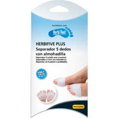 Herbifeet Separador 5 Dedos con Almohadilla Talla Única 1 ud