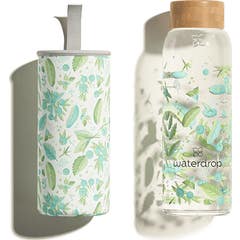 Waterdrop Edition Clean Botella de Agua de Vidrio 600ml
