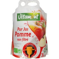 Vitamont Doypack Zumo Manzana Sin Filtrar Bio 3l