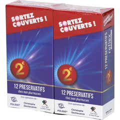Sortez Couverts! Glidemiddel Kondom Med Reservoir 2x12 stk