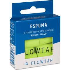 Flowtap Tapones Espuma Ruido y Polvo 6 uds