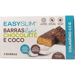 Easyslim Barras Light Chocolate Coco 4x44g