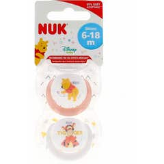 NUK Perfect Match Air Fopspeen Winnie The Pooh 6-18M 2 stuks