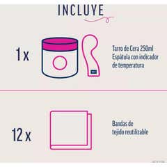 Veet Pure Kit Cera Depilatoria de Azúcar Cuerpo y Rostro