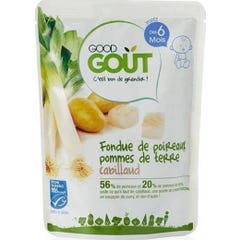 Good Got Small Dish in 3 months ORGANIC Leek Fondue Cod Potato 100g