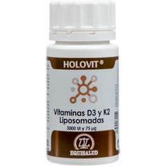 Equisalud Holovit Vitaminas D3 y K2 Lipos 3000 Ui y 75Mcg 50caps Equisalud Holovit Vitaminas D3 y K2 Lipos 3000 Ui y 75Mcg 50caps
