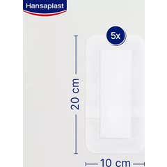 Hansaplast Med+ Sensitive 4 XL Apósito 10x20 cm 5 uds