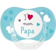 Luc und Lea Chupete Silicona Ich liebe meinen Papa +6 Meses 1ud