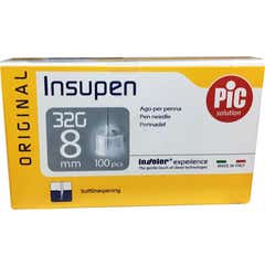 Pikdare Insupen o 32G 8Mm 100 agujas