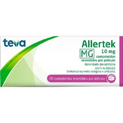 teva Allertek Cetirizina 10mg 20comp