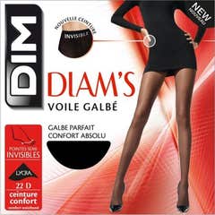 Dim Diam's Voile Galbé Pantimedia Negro 22D Talla 1 1ud