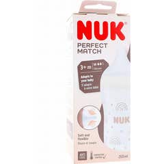 Nuk Perfect Match Biberon +3M Arc-en-ciel 260ml Nuk Perfect Match Biberon +3M Arc-en-ciel 260ml