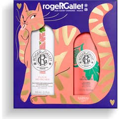 Roger & Gallet Geschenkset Wohlfühl Duftwasser Fleur De Figuier 100ml + Körperlotion