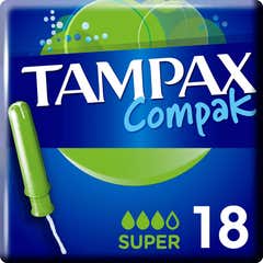 Tampax Compak Super 18 Green Tampax Compak Super 18 Green