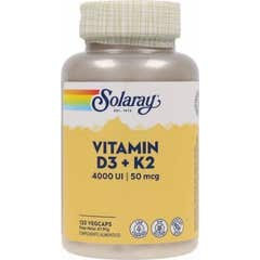 Solaray Vitamina D3 +K2 4000UI 120caps