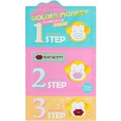 Holika Holika Golden Monkey Glamour Kit Labial 3 Pasos 2g