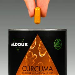 Aldous Bio Turmeric with Jengibre and Pimiento Negra 250caps