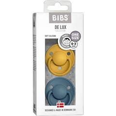 Bibs de Lux Chupetes sennep & petrol One Size 2uds