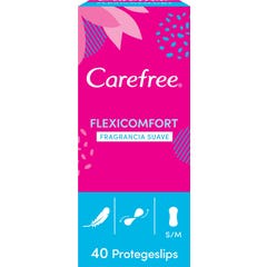 Carefree Flexicomfort Fragancia Suave Talla S/M 40uds