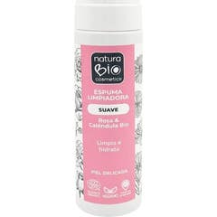 NaturaBIO Cosmetics Sanfte Reinigungs-Schaum Rose & Ringelblume 200 ml