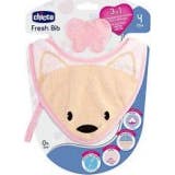 Chicco 3en1 Bavaglino Fresco Rosa Bite 4m+