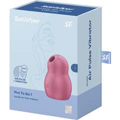 Satisfyer Pro To Go 1 Stimolatore e Vibratore Rosso 1 Unità