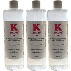 Krape Gel Hidroalcohólico Desinfectante 3x500ml