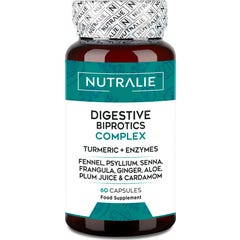 Nutralie Probiótico Digestivo Complex  Cúrcuma + Enzimas 60caps