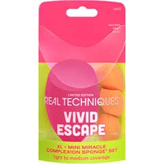 Real Techniques Vivid Escape Complexion Esponja Set 4 uds