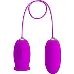 Pretty Love Daisy Huevo Dual Vibrador Recargable Morado 1ud