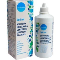 Solupharm solución única para lentes de contacto blandas 360ml