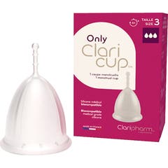 Claricup Coupe Menstruelle Flux Très Abondant Taille 3 1ut