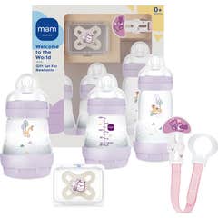 Mam Baby Bottle Set Pink