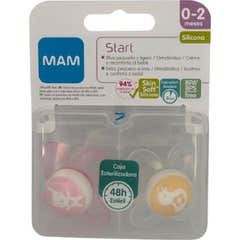 Mam Start Silicone Soother 0-2m 2u