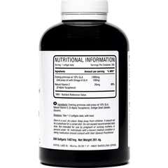 Hivital Foods Evening Primrose Oil 1000 mg con 10% di Omega 6 GLA 200 perle di olio naturale (oltre 6 mesi)