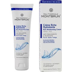 Montbrun Crema ricca idratante con acqua termale 50ml