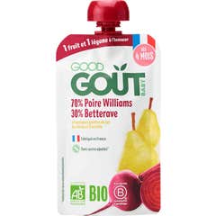 Good Gout Botella Puré Pera Remolacha +4M 120 g