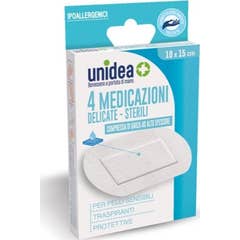 Unidea Apósito Estéril Delicado Tnt 10x15cm 4uds