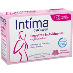 Intima Gyn'Expert Lingettes Individuelles Hygiène Intime 12 Sachets