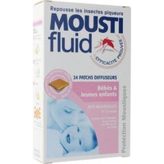 Moustifluid Patches Diffusers Protection Mosquitoes Babies &amp; Young Children 24 Patches