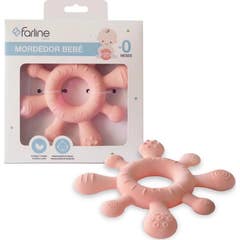 Farline Bijtring Baby Roze +0M 1 st