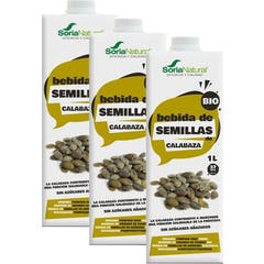 Soria Natural Pack Bebida de Semillas de Calabaza Bio 3x1l
