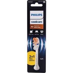 Sonicare A3 Premium All In One Soft Brush Heads White 3 pcs