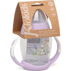 Kiokids Vaso Aprendeizaje Conejo Lavanda 270 ml